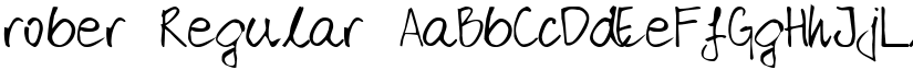 rober Regular font