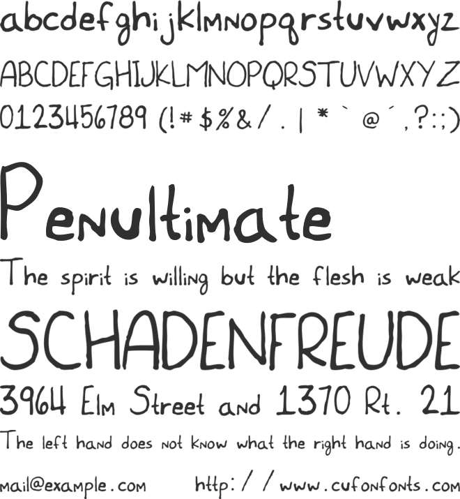 Meet the Submarine font preview