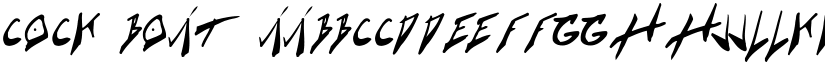Cock Boat font