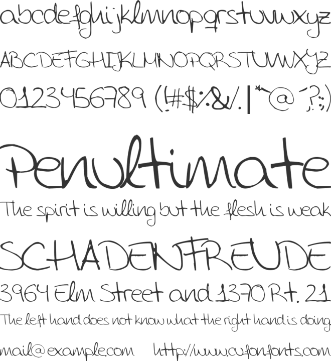 Aida Garmo - Scrap Rounded font preview