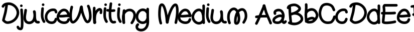 DjuiceWriting Medium font