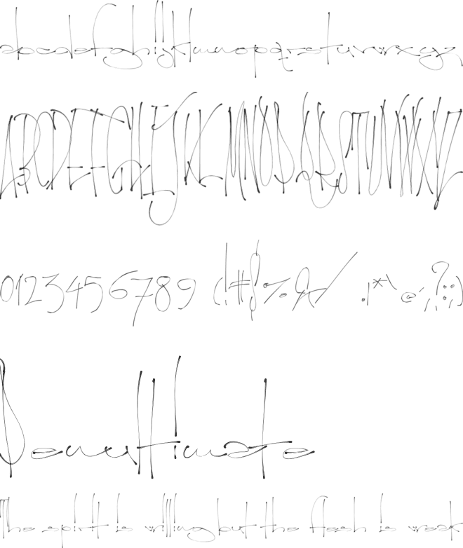 Lyrics Movement font preview