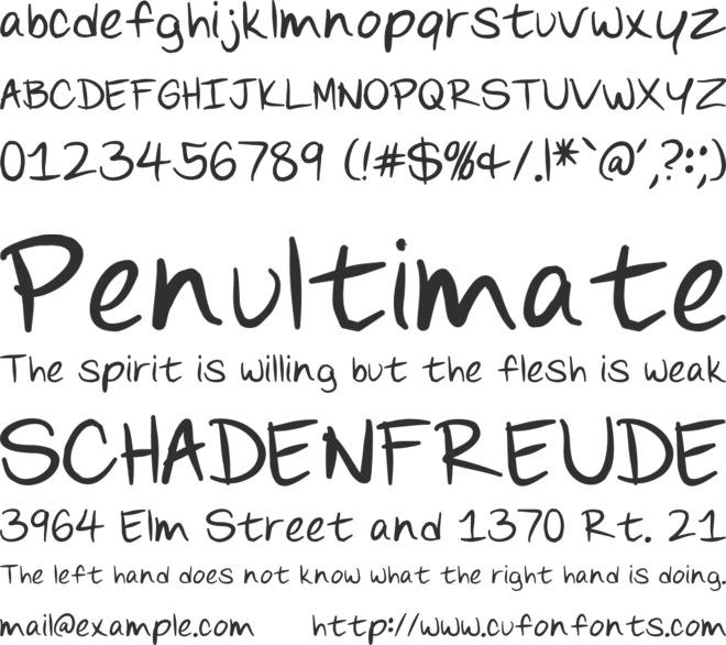 Scoder Refined font preview