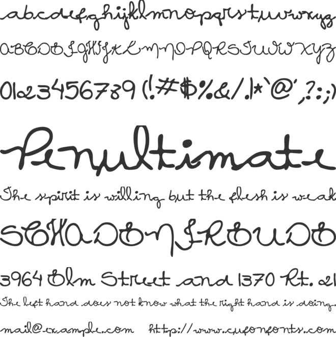 MTF Ca Maura font preview