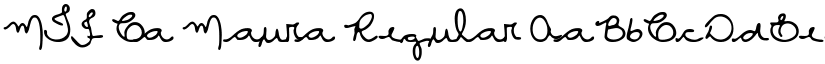 MTF Ca Maura Regular font