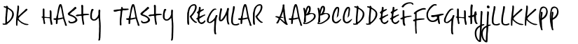 DK Hasty Tasty Regular font