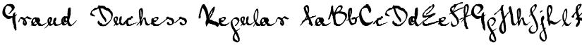 Grand Duchess Regular font