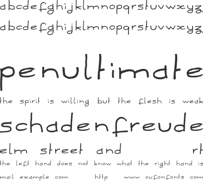 Dker font preview