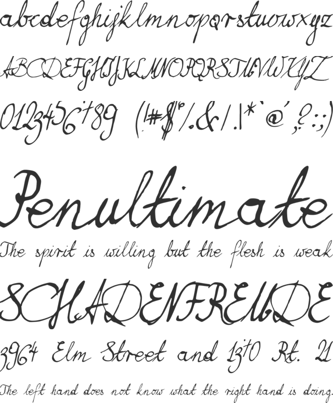 Brasserie font preview