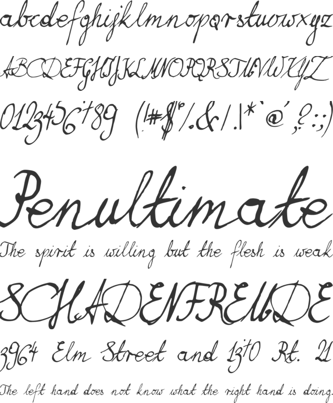 Brasserie font preview