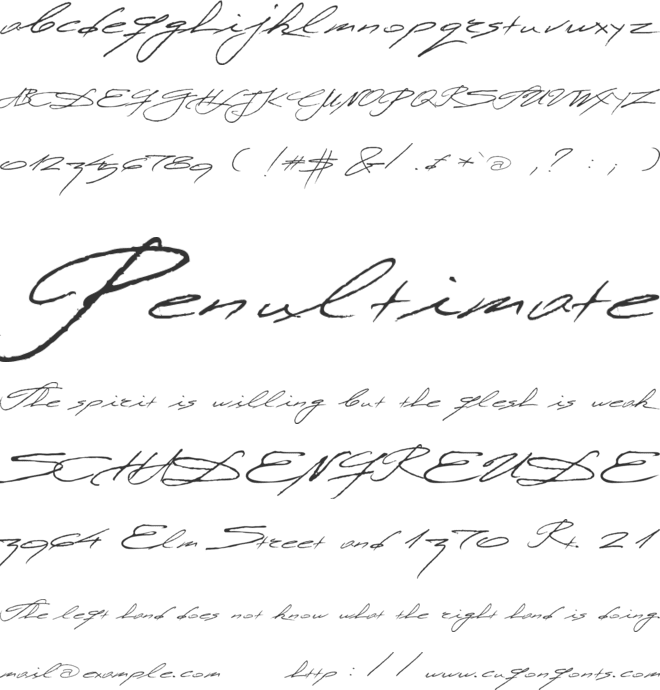 Miodrag font preview