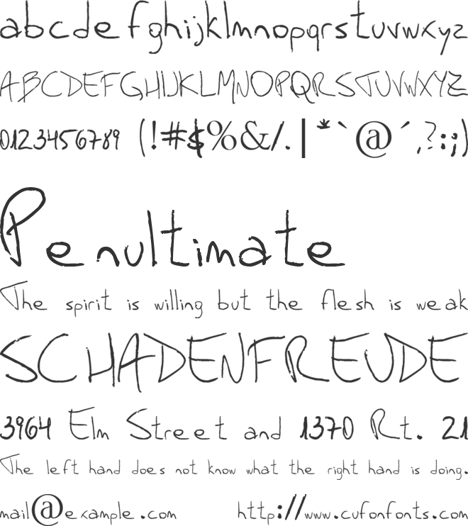 Mauro Grossi font preview