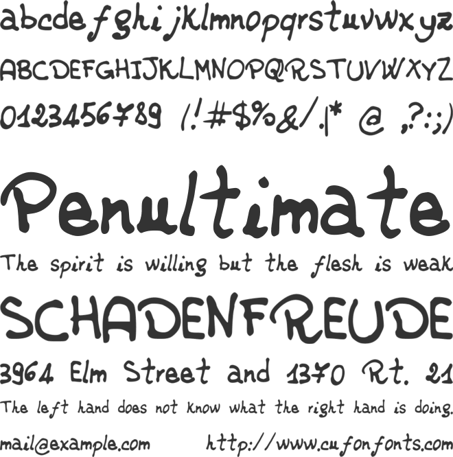 JDRossella font preview