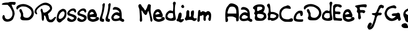 JDRossella Medium font