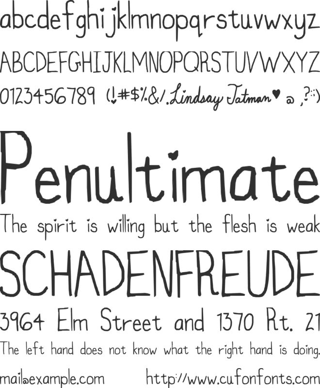 my font isnt funky enough font preview