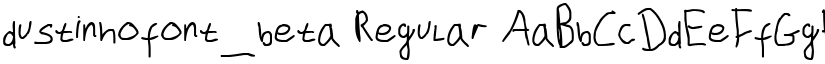dustinhofont_beta font download