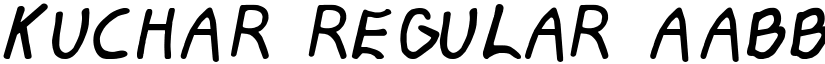 KUCHAR Regular font