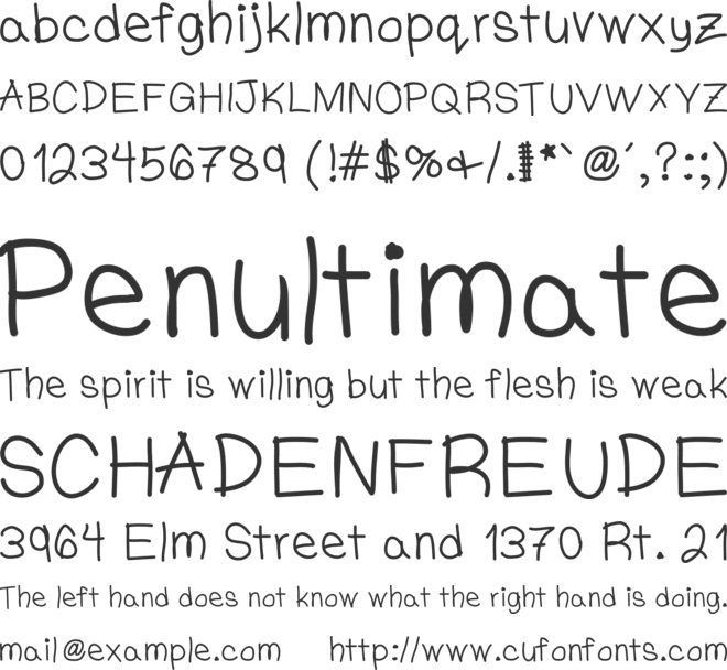 OMGWriteLikeWilliam font preview