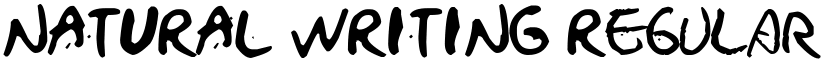 NATURAL WRITING Regular font