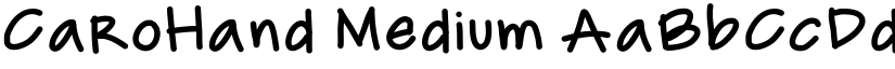 CaroHand Medium font