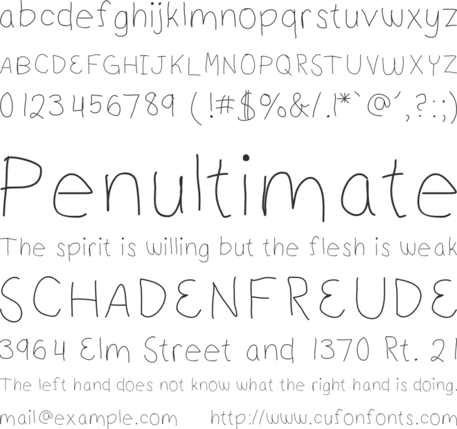 Emmis font preview