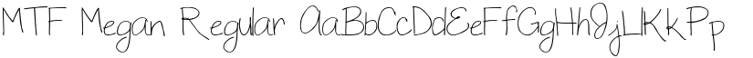 MTF Megan Regular font