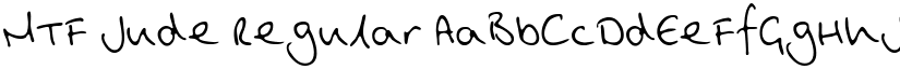 MTF Jude Regular font