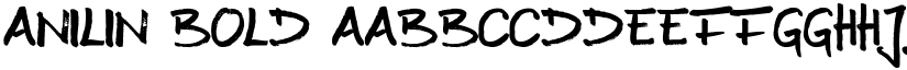 Anilin Bold font