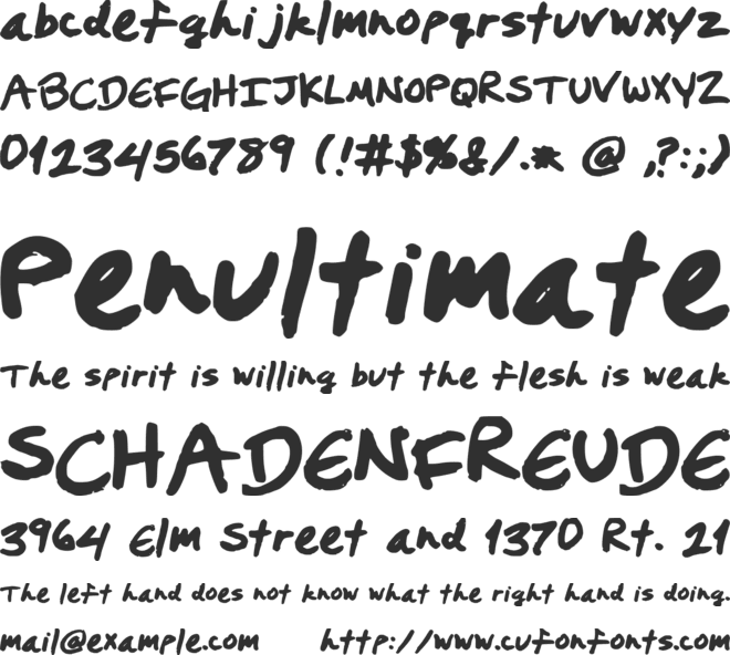 PrestonsWriting font preview