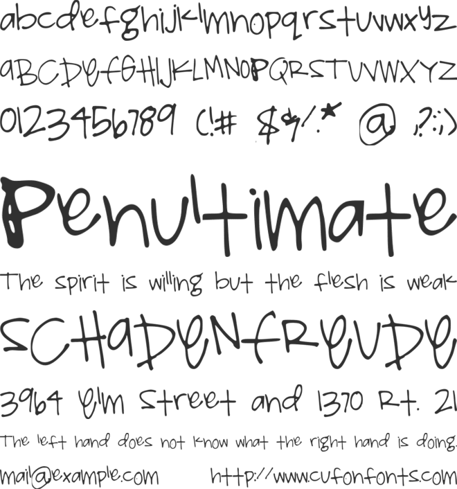 ShelbyPrint font preview