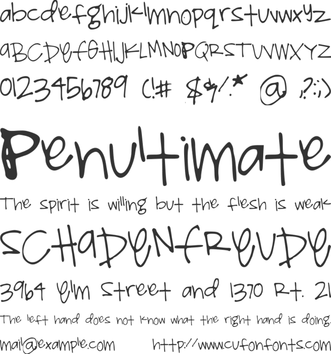ShelbyPrint font preview