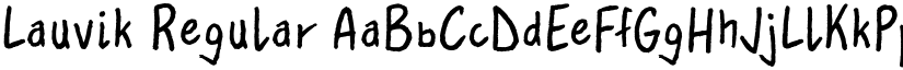 Lauvik Regular font