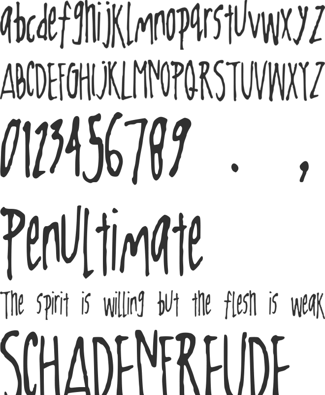 JohnDaly font preview