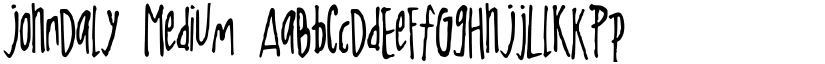 JohnDaly Medium font