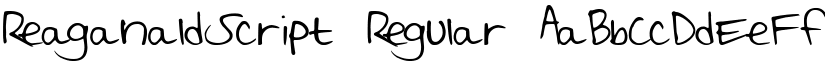 ReaganaldScript font download