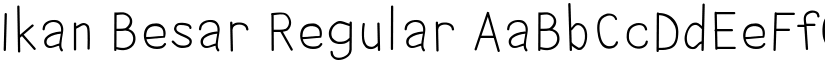 Ikan Besar Regular font