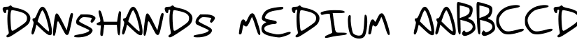 DansHands font download