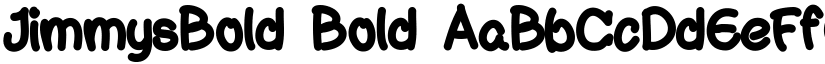 JimmysBold Bold font