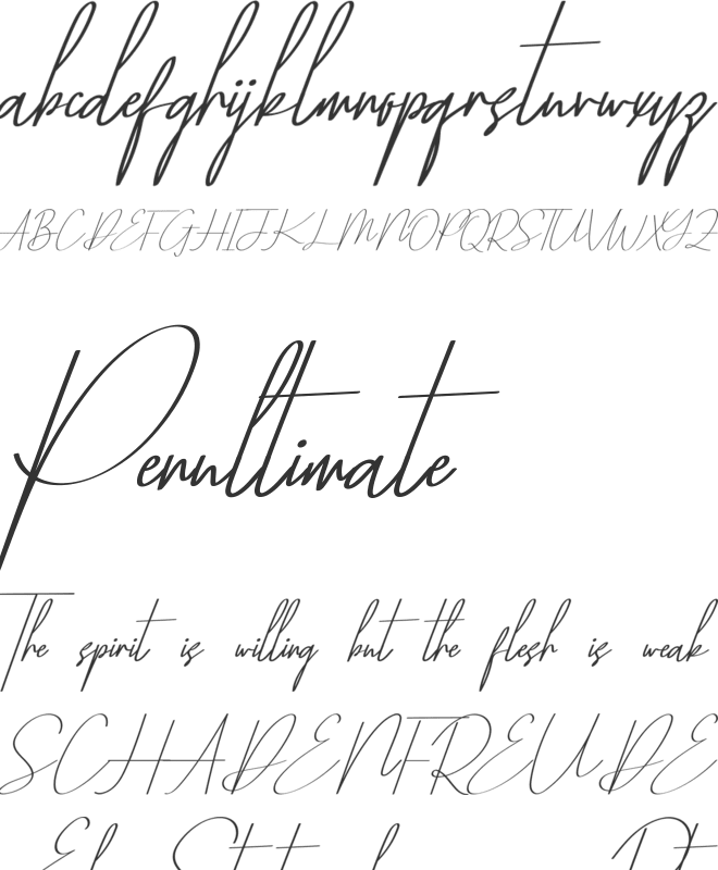 Yestermoon Demo font preview