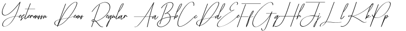 Yestermoon Demo Regular font