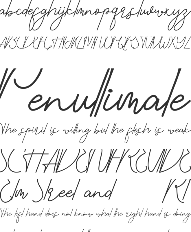 Goodselves Demo font preview