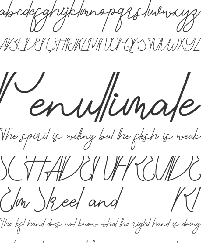 Goodselves Demo font preview