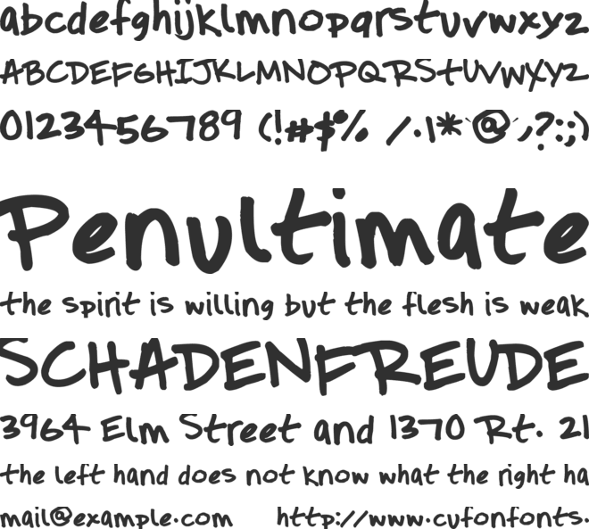 UpcycledMama font preview