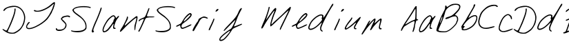 DJsSlantSerif Medium font