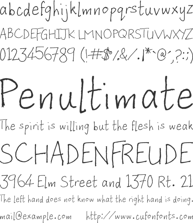 Enchanted Castle font preview