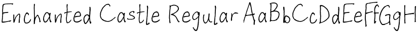 Enchanted Castle Regular font