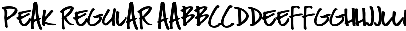 PEAK font download