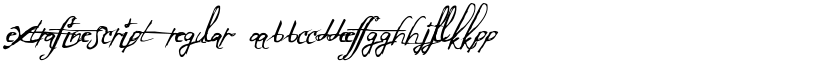 ExtraFineScript Regular font