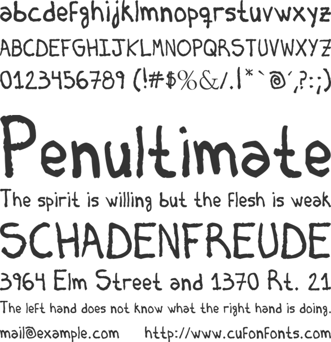 Briasco Rustic font preview