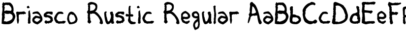Briasco Rustic Regular font